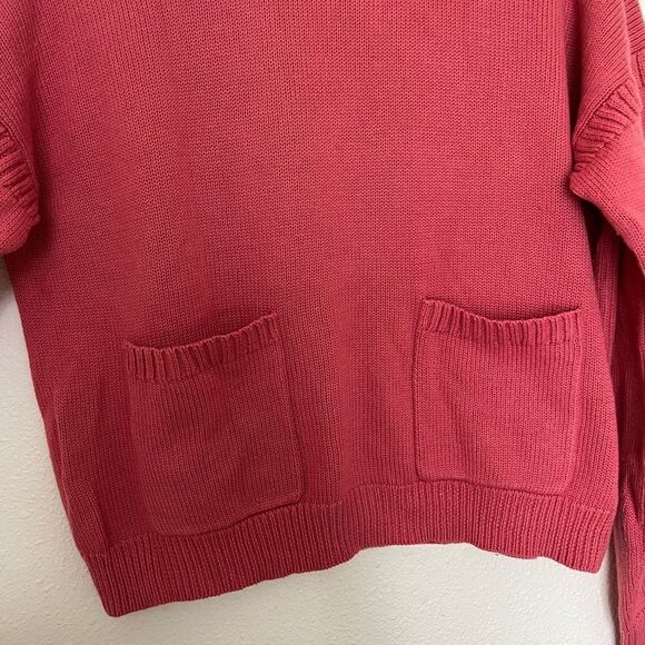 J. Crew Size S Cotton Cashmere Patch Pocket Mockneck Sweater - Picture 6 of 9